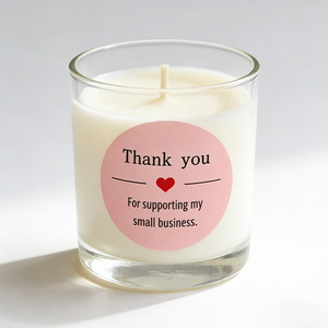 Etiquetas Adhesivas Duraderas para Envases de Vidrio, Pegatinas Personalizadas para Velas en Pequeños Lotes - Product Image 1