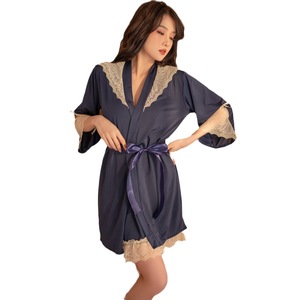 Lingerie Sexy Femminile, Camicia da Notte Estiva con Schiena Scoperta, Scollo a V Profondo, Bretelle in Pizzo, Vita Elastica, Traspirante, Pura Seduzione, Vendita all'Ingrosso - Product Image 5