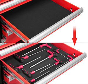 Carrello Portautensili Industriale con Cassetti per Officina Meccanica, Armadietto Metallico con Ruote per Attrezzi - Product Image 6