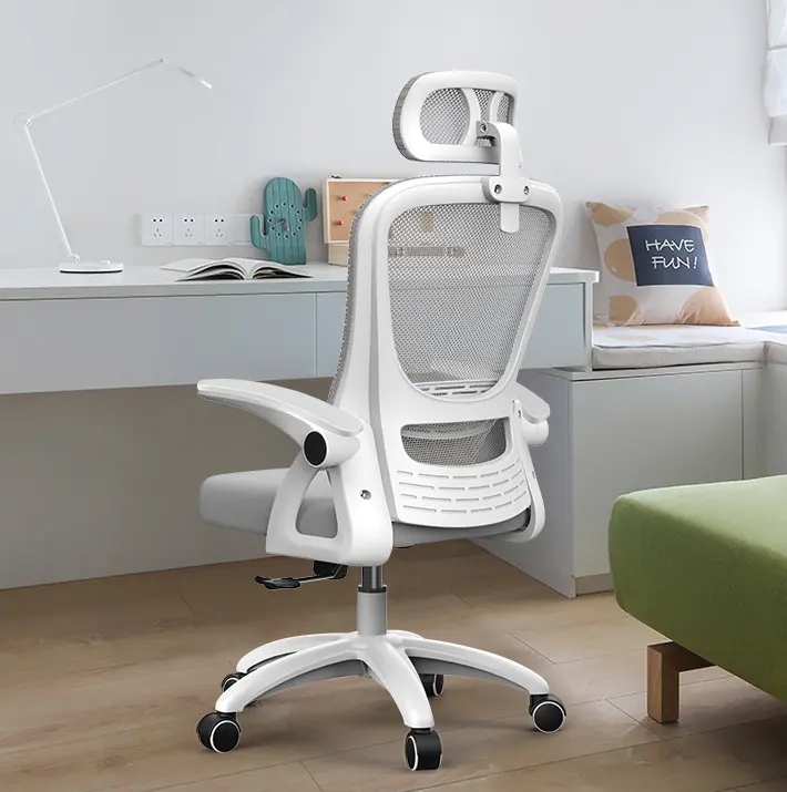 Groothandel Mesh Stof Swivel Computer Bureau Stoel Luxe Ergonomische Executive Office Stoelen Met Hoofdsteun