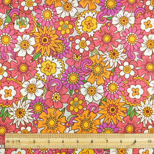 Grosir 100% katun Poplin bahan tekstil bunga matahari dicetak untuk pakaian anak-anak-digunakan pada kerajinan kemeja mencakup bagus untuk anak perempuan - Product Image 2