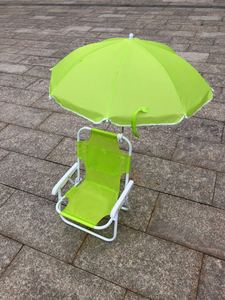 Silla de Playa Plegable para Niños con Logotipo Personalizado al por Mayor, con Sombrilla Desmontable, Silla Portátil para Acampar al Aire Libre, Tumbona para Niños - Product Image 2