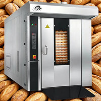 Four rotatif électrique de grande capacité pour la cuisson de pizzas, biscuits et gâteaux, 32/64 plateaux