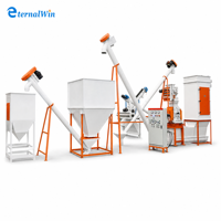 Ligne de production de granulés d'aliments pour animaux avec broyage, mélange et granulation automatiques pour l'ingénierie de l'usine d'aliments sur mesure