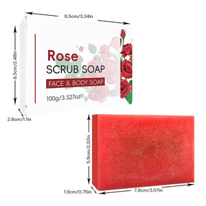 Jabón de Cúrcuma Natural Puro Hecho a Mano <span class=keywords><strong>con</strong></span> Vitamina E y <span class=keywords><strong>Aceite</strong></span> de Oliva, Gránulos de Coco, Jabón Exfoliante - Product Image 6