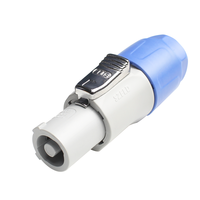 Connecteur PowerCon certifié audio professionnel SZFLD IP65 20A bleu et gris pour écran LED