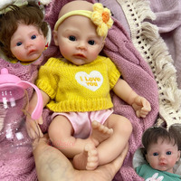 Poupée Reborn en Silicone Intégral de 12 Pouces à Yeux Ouverts, Peau Réaliste, Design Souple, Collection Artistique Fanatique, Jouets Cadeaux pour Enfants