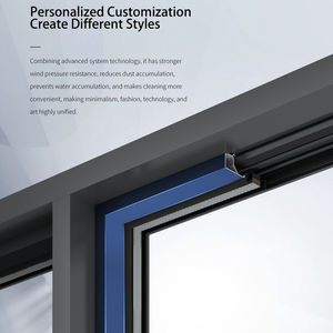 Fenêtres à battants en aluminium avec double vitrage trempé américain, fenêtre française - Product Image 2