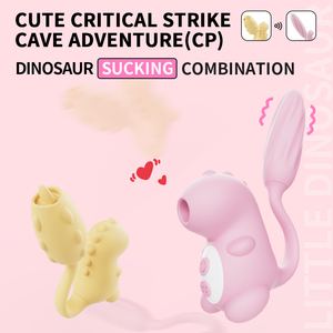 Fabrikpreis Kleiner Dinosaurier Vibrator Weibliches Sexspielzeug 12 Modi Saugend Zungenleckend Vibrierend USB-Aufladung G-Punkt-Stimulator - Product Image 2