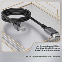 Adaptador USB a Gigabit Ethernet RJ45, Convertidor de Red para Laptop, PC de Escritorio, Router, Switch, Enchufe de Pared, Conexión de Cable LAN
