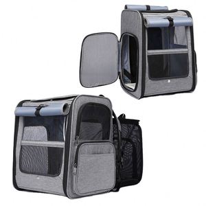 Mochila de transporte para mascotas, personalizada de fábrica BSCI, para gatos y perros, para viajes, fin de semana, camping, paseos, mochila para gatos. - Product Image 1
