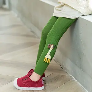 2024 Spring New Hot Selling Girls' Pants Fashion Socks Cotton Giraffe Children's Pants Wholesale