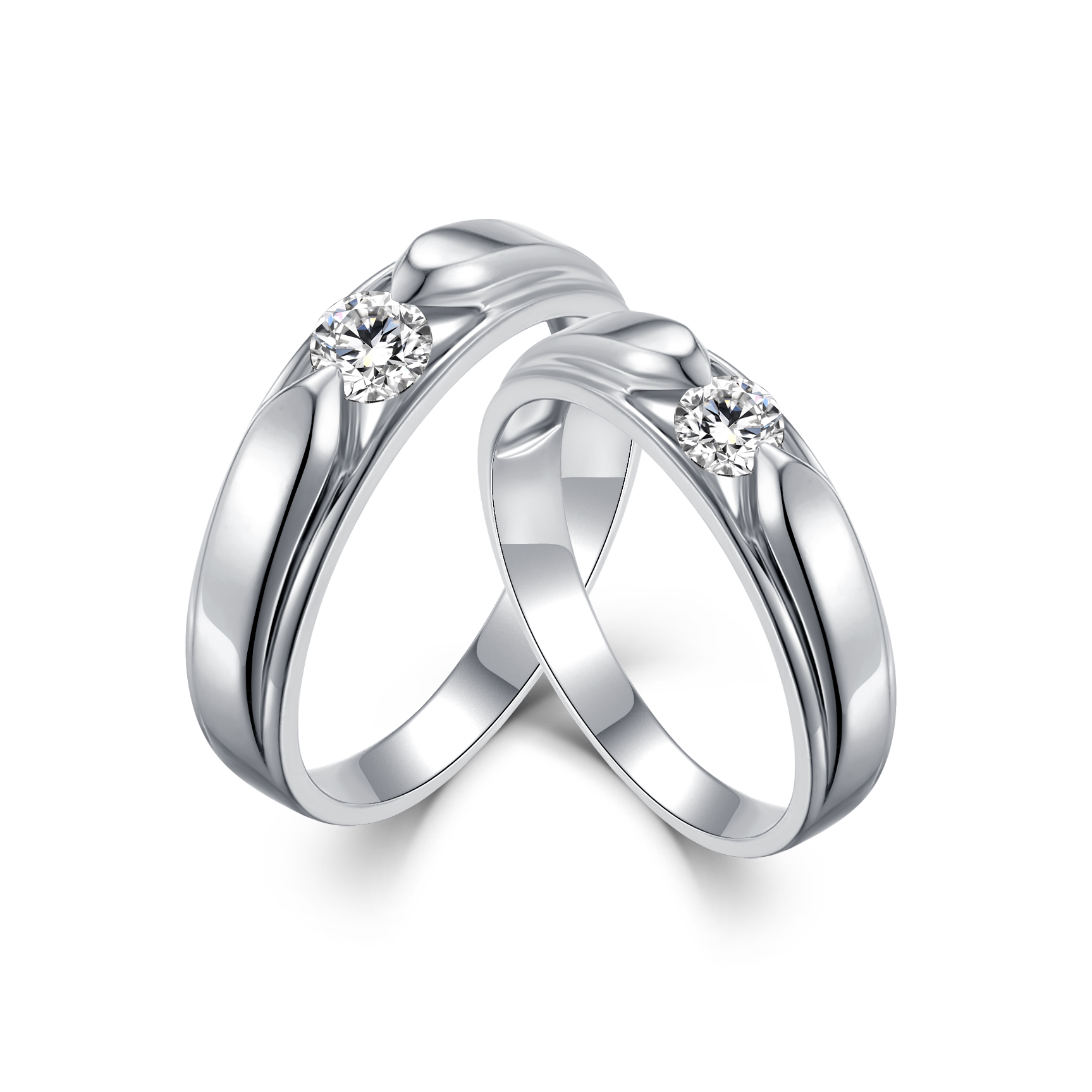 18K White Gold