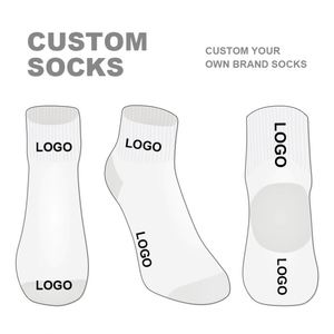 Factory High Quality Low Moq Cotton Embroidery Print Custom Logo Sport Men Crew <b>Socks</b> - Product Image 3