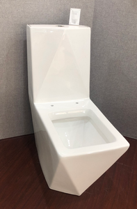 Inodoro Moderno de Una Pieza con Doble Descarga, Cerámico, con Sifón <span class=keywords><strong>en</strong></span> P, Fácil de Limpiar, con Pedestal y Lavabo, Precio de Fábrica al <span class=keywords><strong>Por</strong></span> Mayor - Product Image 4
