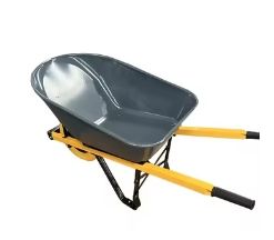 Brouette en acier TIANHAIDA 200kg avec poignée carrée WB6001 robuste Durable renforcer la brouette de roue en béton industriel - Product Image 6