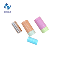 Tube Contenant Personnalisé 15g (0.5oz) en Forme Ronde à Remplissage par le Bas, Idéal pour Déodorant & Stick Solaire Corporel, Ouverture Facile, Marque KP