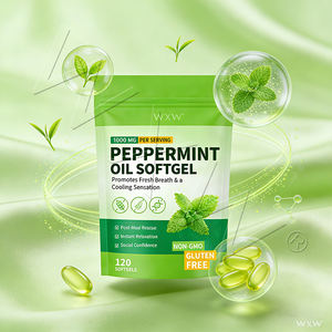 Suplemento Dietético de Marca Privada, Cápsulas Blandas de Aceite de Menta, Aceite Esencial de Menta en Cápsulas Blandas para Adultos - Product Image 5