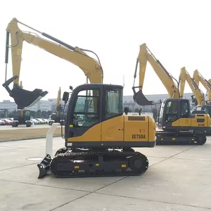 Nouvelle mini-excavatrice sur chenilles compacte XE75DA 7,5T à bras de balayage zéro, haute efficacité, puissante pour le terrassement agricole avec garantie d'un an - Product Image 5