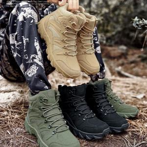 Botas Tácticas de Alta Calidad para Trabajo, Senderismo, Motociclismo, Entrenamiento de Combate, para Hombre, para Exteriores, Campamento, Antidesgaste - Product Image 6
