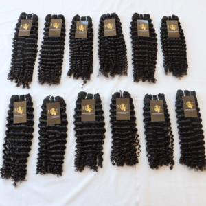 Mèches de cheveux humains vierges et ondulés, non traités, style indien, frisés, qualité 12a, avec Closure frontale, 100% - Product Image 1