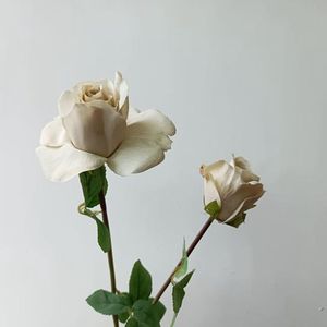 H-698 yapay gül çiçekler uzun kök ipek güller DIY düğün buket masa Centerpiece ev dekor için - Product Image 3