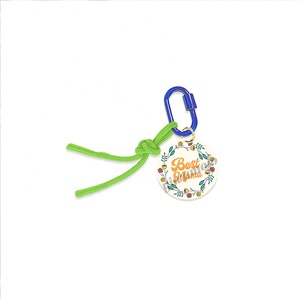 Llavero de acrílico personalizado DIY para el Día de la Madre, con diseño de flor de cerezo y amor, con mosquetón y colgante para bolso, regalo promocional - Product Image 2