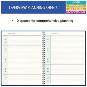 Professional Teacher Planner Hardcover Custom Printing Class Record <b>Book</b> Black Spiral Notebook for Gift - Product Image 3