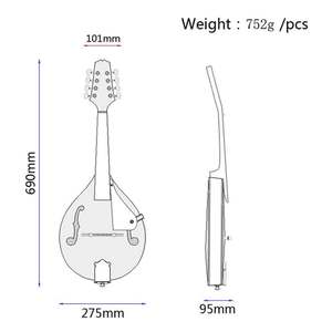 <span class=keywords><strong>Mandoline</strong></span> générique <span class=keywords><strong>Prix</strong></span> d'usine Haute qualité A-Style 8 cordes Instrument de <span class=keywords><strong>musique</strong></span> acoustique à vendre - Product Image 6
