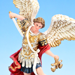 Fornitura Esclusiva Transfrontaliera: Articoli Religiosi e Culturali di Origine Fujian, Statuette in Resina dell'Arcangelo del Giorno del Giudizio, Ornamenti Artigianali - Product Image 3