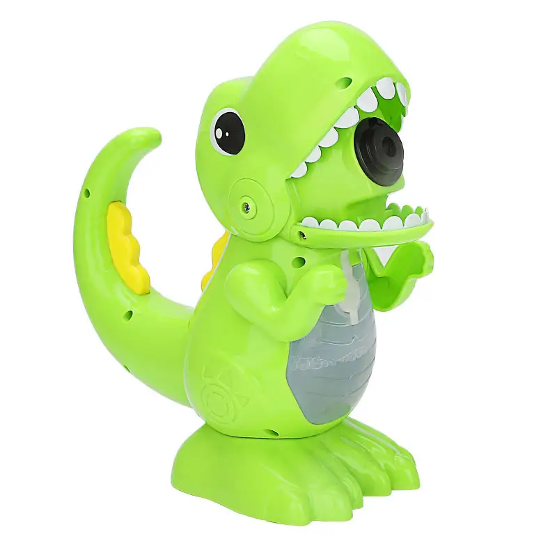 Non-Toxic & Rechargeable Automatic Bubble Maker Toys Leakproof Design Dinosaur Bubble Blower Bubble Machine For Kids