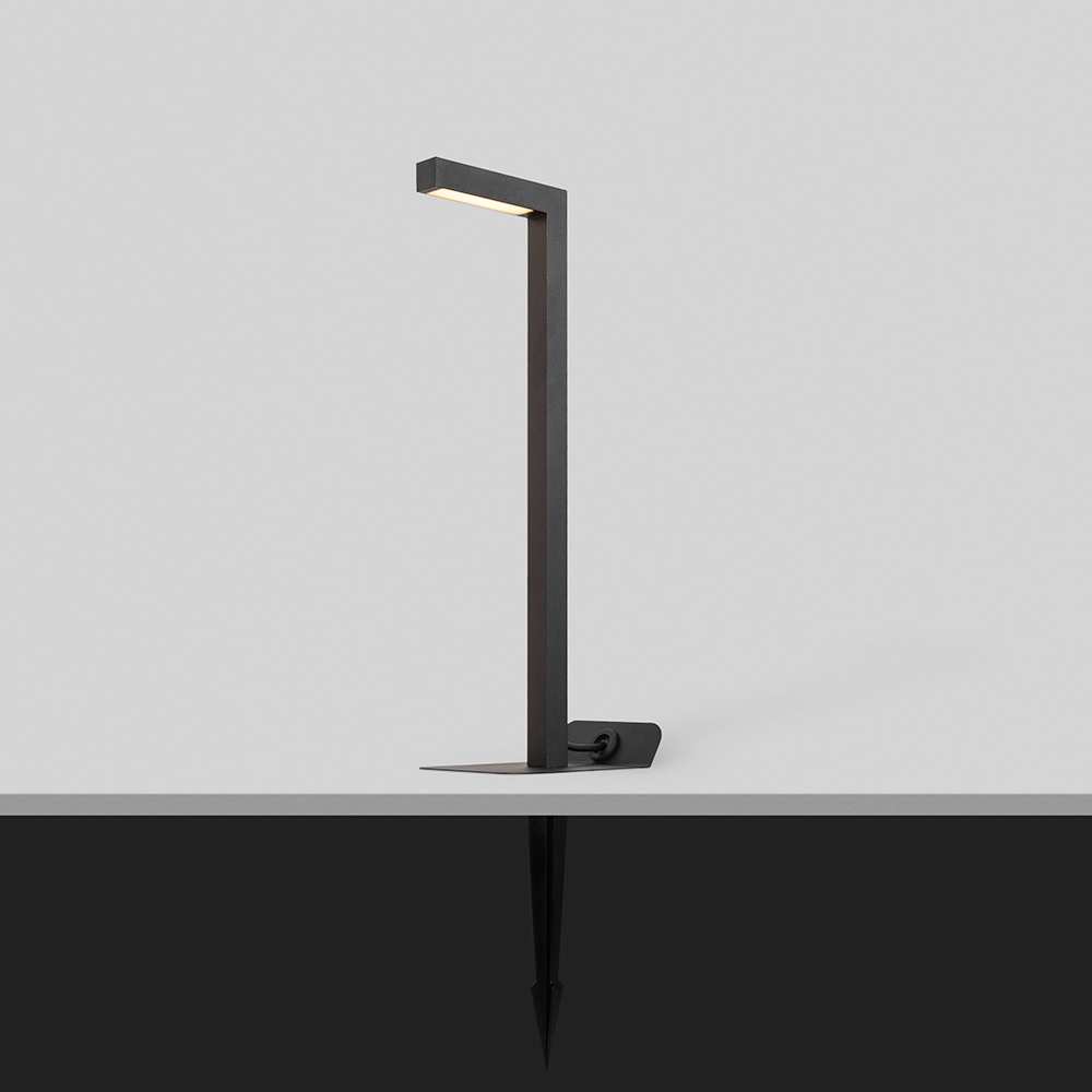 VJC 4W DC IP65 Waterproof Outdoor L Shape Spot Landscape LED Garden Spike Light with 2700K Soft Warm White Diffused Light