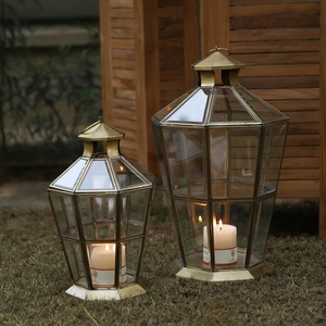 Lanternes en fer et verre décoratives faites à la main, écologiques, au design moderne, très demandées, nouvelle arrivée, pour Noël, la Saint-Valentin, la maison - Product Image 4