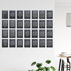 Tarjeta postal personalizada con versículo bíblico inspirador, póster de las Escrituras, tarjetas de aliento cristianas, arte de pared, para diario, enmarcado y manualidades - Product Image 2