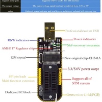 CH341A 24 25 Series EEPROM Flash BIOS USB Programmer Kit with Software & Driver 5V/3V Brand New Original