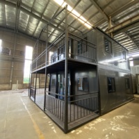 Maison préfabriquée pliable à bon prix, 20 pieds, 40 pieds, 2 étages, maison préfabriquée de luxe, 2 étages, 40 pieds, maisons conteneurs extensibles, maison conteneur