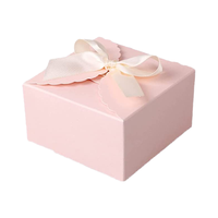Grande boîte cadeau rigide blanche de 8x8x4 pouces papier couché recyclé vente chaude prix d'usine