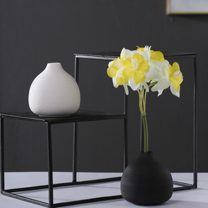 Miniature Size <b>White</b> Creative Decorative Small Ceramic Vase With Hydroponic Function for Desk Home Decor Display - Product Image 2