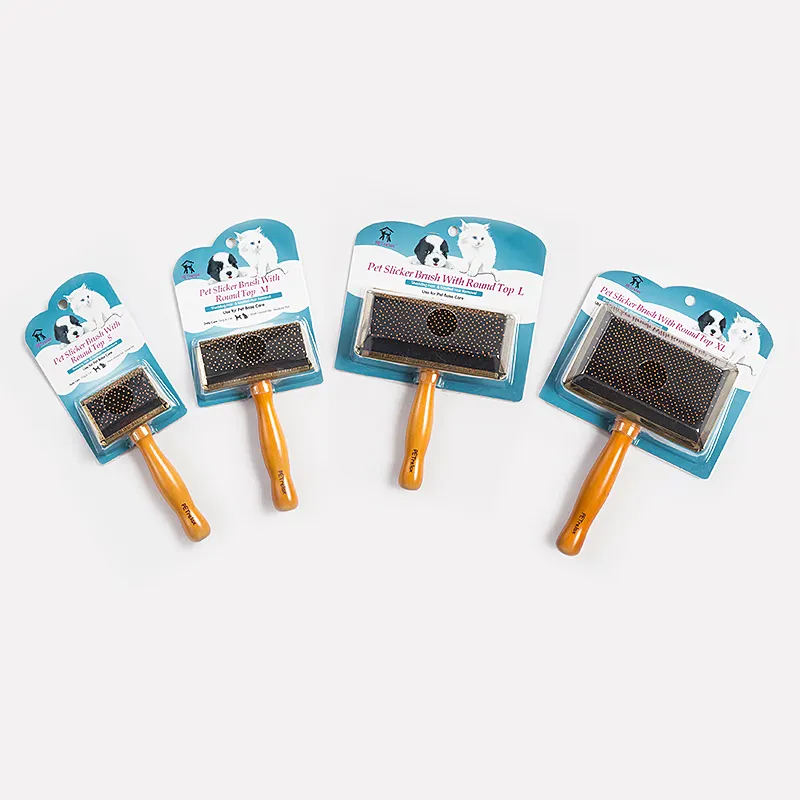 Brosse en bois pour animaux de compagnie, peigne pour éliminer les poils de chiens et de chats, livraison directe, nouvelle collection