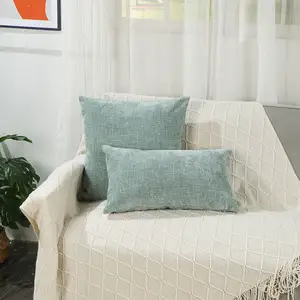 Amity moderne dekorative Chenille einfarbig Überwurf Kissenbezüge Heimdekoration Sofa-Kissenbezug