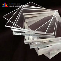 Plaques en plastique transparent PMMA de haute transparence HUASHUAITE pour bureau, 25 mm, 2 m x 3 m, plaque acrylique transparente coulée