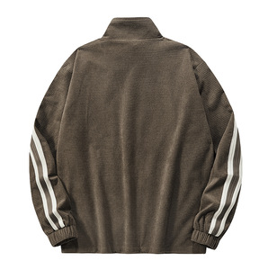 Venta caliente <span class=keywords><strong>chaqueta</strong></span> lisa de manga larga para hombres <span class=keywords><strong>Chaqueta</strong></span> de algodón de cuero al aire libre de invierno logotipo personalizado chaquetas de hombre de talla grande - Product Image 4