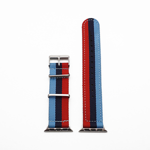 De banda de reloj para <span class=keywords><strong>Apple</strong></span> <span class=keywords><strong>Watch</strong></span> <span class=keywords><strong>38mm</strong></span> 40mm de la OTAN de Nylon de la venda de reloj para iWatch 5 4 3 2 1 correa de reloj de 42mm 44mm <span class=keywords><strong>pulsera</strong></span> de la muñeca - Product Image 3