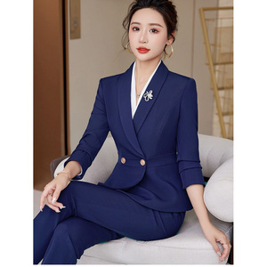 Tuta professionale <span class=keywords><strong>da</strong></span> <span class=keywords><strong>donna</strong></span> di alta qualità tuta formale abiti <span class=keywords><strong>da</strong></span> lavoro di moda abiti <span class=keywords><strong>da</strong></span> <span class=keywords><strong>donna</strong></span> - Product Image 6