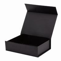 Boîte-cadeau magnétique en carton rigide de haute qualité, personnalisée, en forme de livre noir, avec doublure en éponge, emballage en papier recyclable