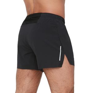 Men's Casual Summer Sports Shorts <b>Elastic</b> Waist Drawstring with Pockets Solid Color Mid Waist Plain Dyed Board Shorts - Product Image 3