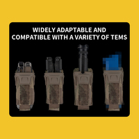 SIVI 9MM Single Mag Pouch pour Surtout 9mm Magazine Pouch MOLLE Quick Release Plate Carrier Gilet de chasse
