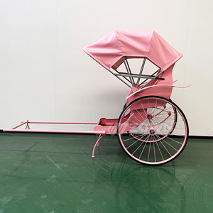 All'ingrosso il vecchio stile risciò carrozza cavallo nuovo arrivo 2 ruote risciò a basso prezzo a buon mercato 2 posti a Pedicab risciò - Product Image 5