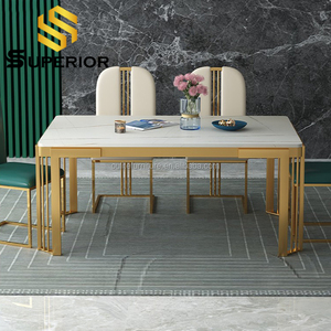 Americano 7ft <span class=keywords><strong>pizarra</strong></span> comedor Mesa de <span class=keywords><strong>la</strong></span> sala de <span class=keywords><strong>restaurante</strong></span> sinterizado Mesa de Piedra - Product Image 1