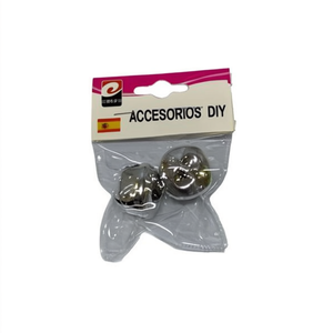 Mnj Bell Accessorio Fai-da-Te, Confezione da 2 Pezzi, Oggetto Decorativo in Metallo per Artigianato - Product Image 1